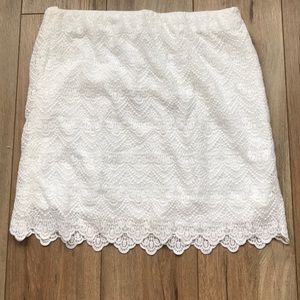 White J Crew skirt